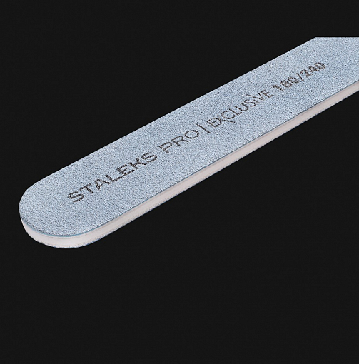 Staleks, пилка прямая минеральная для ногтей EXCLUSIVE (180/240 гр)