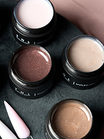 TNL, Charmel - жесткий гель для наращивания с шиммером №03, 15 мл