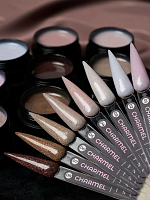 TNL, Charmel - жесткий гель для наращивания с шиммером №03, 15 мл