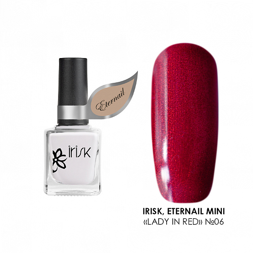 Irisk, Eternail mini Lady in Red - лак на гелевой основе (06 Sharon), 8 мл