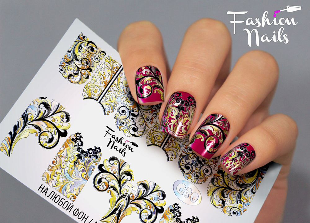 Fashion Nails, слайдер-дизайн "Galaxy" №30