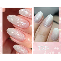 Born Pretty, Jelly Nude Gel - гель-лак желе с блестками №01, 10 мл