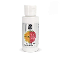 Rio Profi, Crazy Fruit - крем для рук, ног и тела 3в1 (Малина-Цитрус), 50 мл