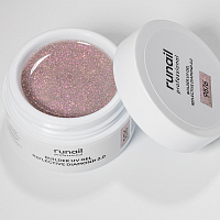 RuNail, BUILDER UV GEL REFLECTIVE DIAMOND 2.0 - моделирующий УФ-гель светоотражающий №9876, 15 гр