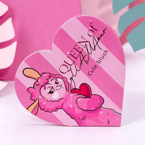 УЦЕНКА, Beauty Fox, запечённые румяна "Queen of gllamaour" (натурально-розовый)