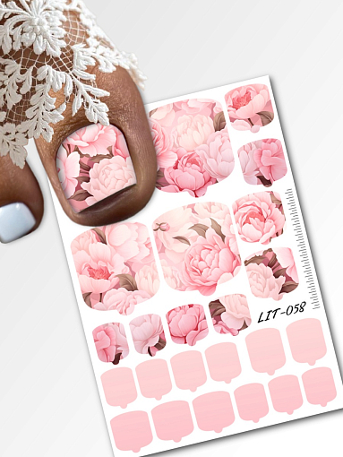 Anna Tkacheva, мини наклейки пленки для педикюра LIT-058