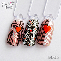 Fashion Nails, слайдер-дизайн "Metallic" №242