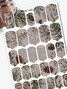 Anna Tkacheva, наклейки пленки для дизайна ногтей N-102