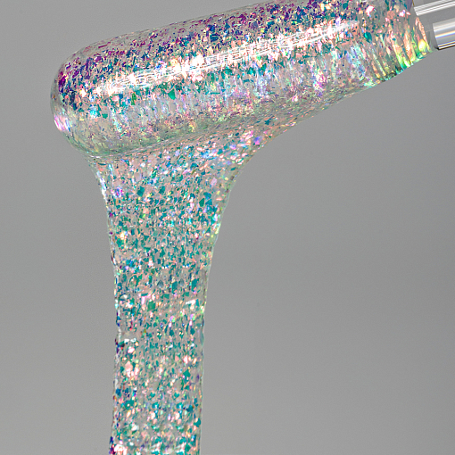 RuNail, моделирующий УФ-гель с эффектом битого стекла BUILDER UV GEL Калейдоскоп №10083, 15 гр