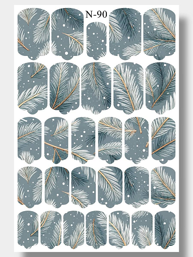 Anna Tkacheva, наклейки пленки для дизайна ногтей N-090