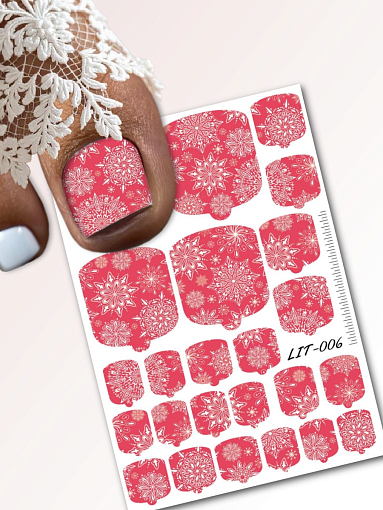 Anna Tkacheva, мини наклейки пленки для педикюра LIT-006 Anna Tkacheva, мини наклейки пленки для педикюра LIT-006