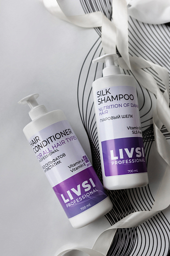 ФармКосметик / Livsi, Silk Shampoo - профессиональный шампунь для волос (гуаровый шелк), 700 мл