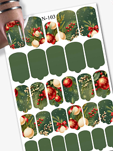Anna Tkacheva, наклейки пленки для дизайна ногтей N-103