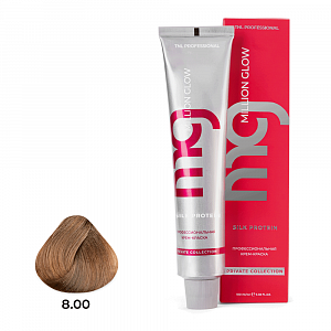 TNL, Million glow Silk protein - крем-краска для волос (8.00 светлый блонд интенсивный), 100 мл