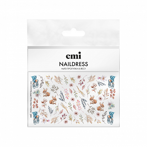 EMI, Naildress Slider Design - слайдер-дизайн №93 (Прогулка в лесу)