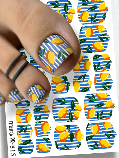 Anna Tkacheva, наклейки пленки для педикюра PR-815