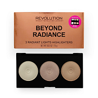 Makeup Revolution, Highlighter Palette - палетка хайлайтеров (Beyond Radiance)