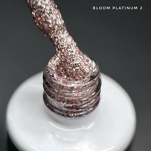 Bloom, Platinum - гель-лак с эффектом жидкой фольги с блёстками №2, 8 мл