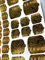 Anna Tkacheva, наклейки пленки для педикюра с фольгой VIP-036