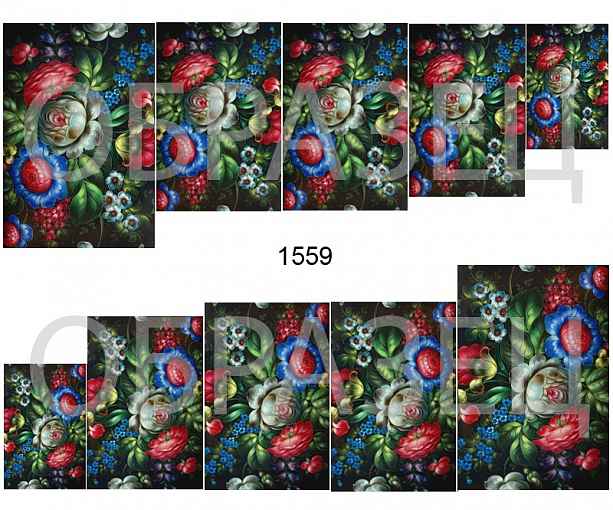 Слайдер-дизайн "Цветочная роспись 1559"