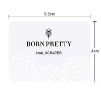 Born Pretty, штамп с рисунком прозрачный силиконовый двухсторонний + скрапер