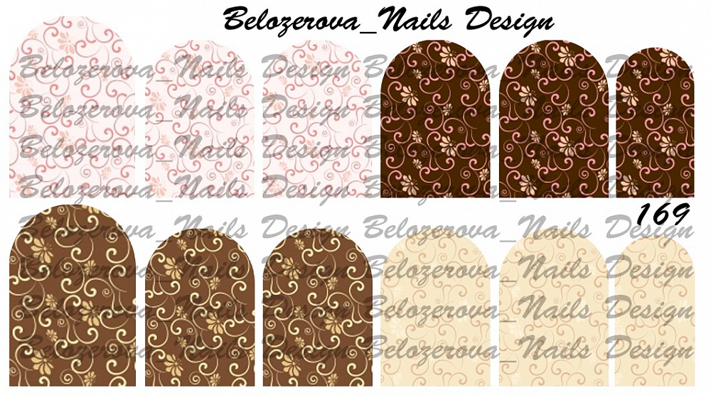 Слайдер-дизайн Belozerova Nails Design на белой пленке (169)