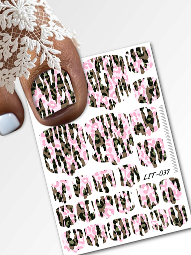 Anna Tkacheva, мини наклейки пленки для педикюра LIT-037 Anna Tkacheva, мини наклейки пленки для педикюра LIT-037