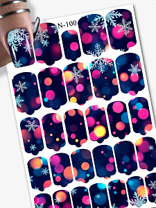 Anna Tkacheva, наклейки пленки для дизайна ногтей N-100