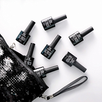 TNL, косметичка с пайетками "Русалка" прямоугольная (серебряный/черный)