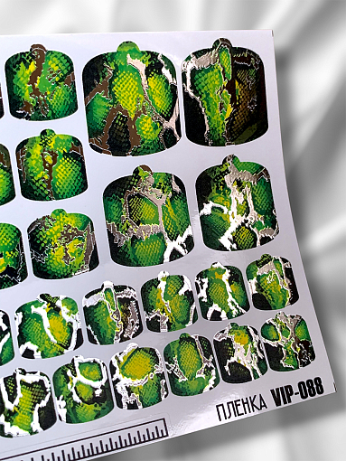 Anna Tkacheva, наклейки пленки для педикюра с фольгой VIP-088