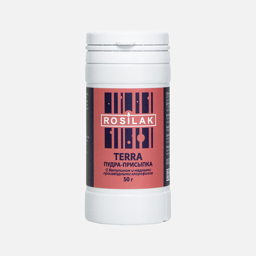 Rosilak, Terra пудра-присыпка с бетулином и хлорофиллом, 50 гр