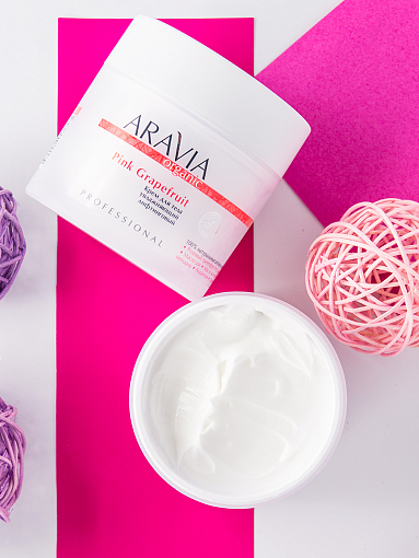 Aravia Organic, Pink Grapefruit - крем для тела увлажняющий лифтинговый, 300 мл