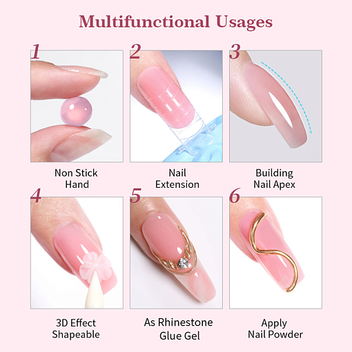 Born Pretty, Jelly Non Stick hand extension gel - гель-пластилин для наращивания NEG25, 15 мл