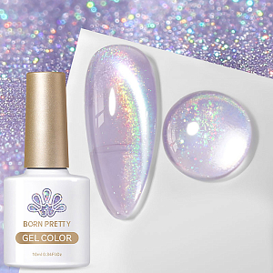 Born Pretty, Rainbow Water Light Cat Magnetic Gel - гель-лак "кошачий глаз" RW-04, 10 мл
