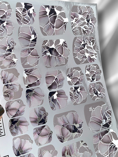 Anna Tkacheva, наклейки пленки для педикюра с фольгой VIP-077