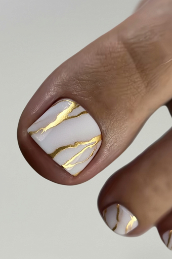 Anna Tkacheva, наклейки пленки для педикюра с фольгой VIP-074