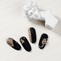 Irisk, Texture - краска гелевая текстурная для дизайна ногтей (04 серебро), 5 мл