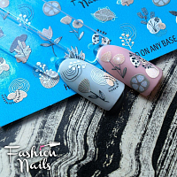 Fashion Nails, слайдер-дизайн "White" №66