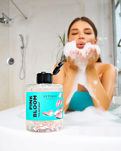 УЦЕНКА, Letique, Pink bloom - гель для душа антиоксидантный, 300 мл