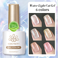 Born Pretty, Water Light Cat Magnetic Gel - магнитный гель-лак "кошачий глаз" MY03, 10 мл