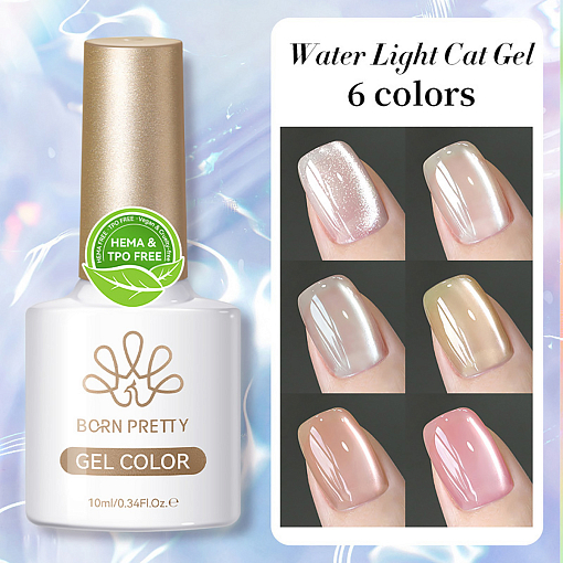 Born Pretty, Water Light Cat Magnetic Gel - магнитный гель-лак "кошачий глаз" MY02, 10 мл