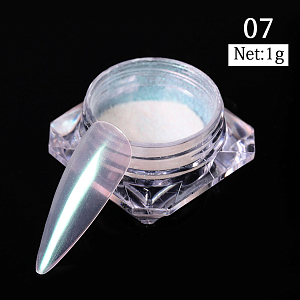 Glitter Chrome Pigment - жемчужная втирка для ногтей №07, 1 шт
