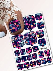 Anna Tkacheva, мини наклейки пленки для педикюра LIT-016