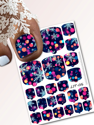 Anna Tkacheva, мини наклейки пленки для педикюра LIT-016 Anna Tkacheva, мини наклейки пленки для педикюра LIT-016