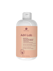 Adricoco, Adri Lab - шампунь против выпадения и для роста волос с розмарином, 300 мл