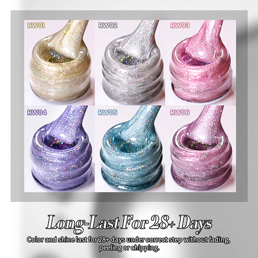 Born Pretty, Rainbow Water Light Cat Magnetic Gel - гель-лак "кошачий глаз" RW-03, 10 мл