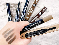 Essence, BROW POMADE + BRUSH - помада для бровей с кисточкой (пепельный блонд т.02)