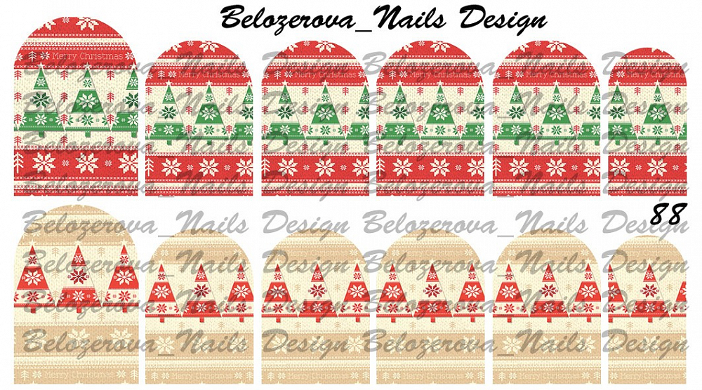 Слайдер-дизайн Belozerova Nails Design на прозрачной пленке (88)