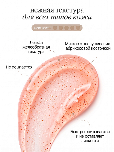 RuNail, парфюмированный гель-скраб для рук и тела (мускус, пион, личи) 200 мл