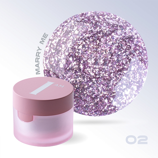 I am, гель-лак с эффектом Marry me №02, 5 мл